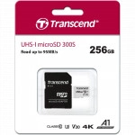 Флеш (Flash) карты Transcend microSDXC 256Gb Class 10 UHS-I 300S + SD adapter TS256GUSD300S-A (256 ГБ)