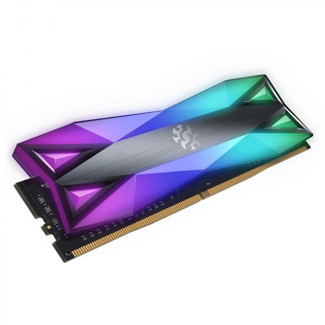 ОЗУ ADATA XPG SPECTRIX D60G RGB Grey Gaming Memory AX4U41338G19J-ST60 (DIMM, DDR4, 8 Гб, 4133 МГц)