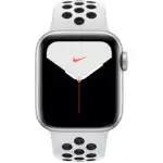 Apple Watch Nike Series 5 GPS, 40mm Silver Aluminium Case with Pure Platinum/Black Nike Sport Band MX3R2GK/A