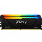 ОЗУ Kingston Fury Beast RGB KF432C16BB2AK2/16 (DIMM, DDR4, 16 Гб (2 х 8 Гб), 3200 МГц)