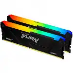 ОЗУ Kingston Fury Beast RGB KF437C19BB2AK2/16 (DIMM, DDR4, 16 Гб (2 х 8 Гб), 3733 МГц)