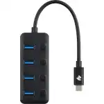 2E USB-C - 4xUSB 3.0 Hub with switch 2E-W1406