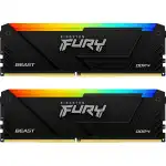 ОЗУ Kingston Fury Beast RGB KF426C16BB2AK2/32 (DIMM, DDR4, 32 Гб (2 х 16 Гб), 2666 МГц)