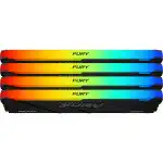 ОЗУ Kingston Fury Beast RGB KF436C17BB2AK4/32 (DIMM, DDR4, 32 Гб (4 х 8 Гб), 3600 МГц)