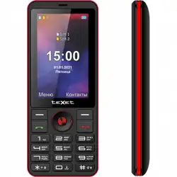 Мобильный телефон TeXet TM-321 черно-красный TM-321-BLACK-RED