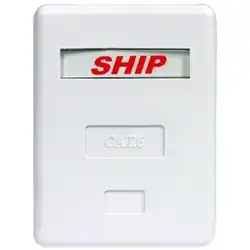 Сетевая розетка SHIP 1-port RJ-45 UTP Cat.6 A184-1