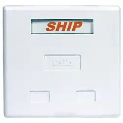 Сетевая розетка SHIP 2-port RJ-45 UTP Cat.6 A184-2