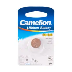 Батарейка CAMELION Lithium CR1620-BP1 - 1штука (Блистер)