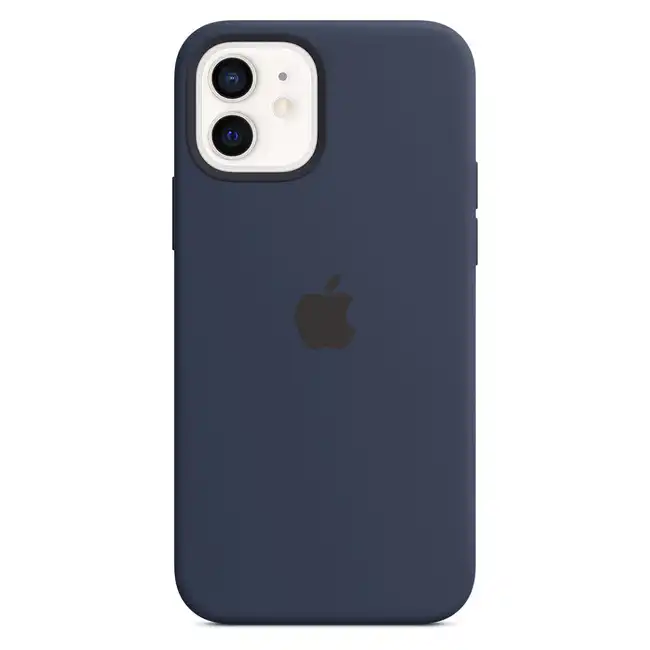 Аксессуары для смартфона Apple Чехол для Apple iPhone 12 or 12 Pro Silicone Case with MagSafe Deep Navy MHL43ZM/A