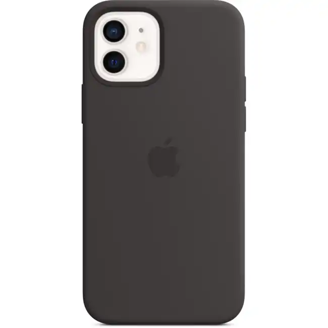 Аксессуары для смартфона Apple Чехол для iPhone 12 and 12 Pro Silicone Case with MagSafe - Black MHL73ZM/A