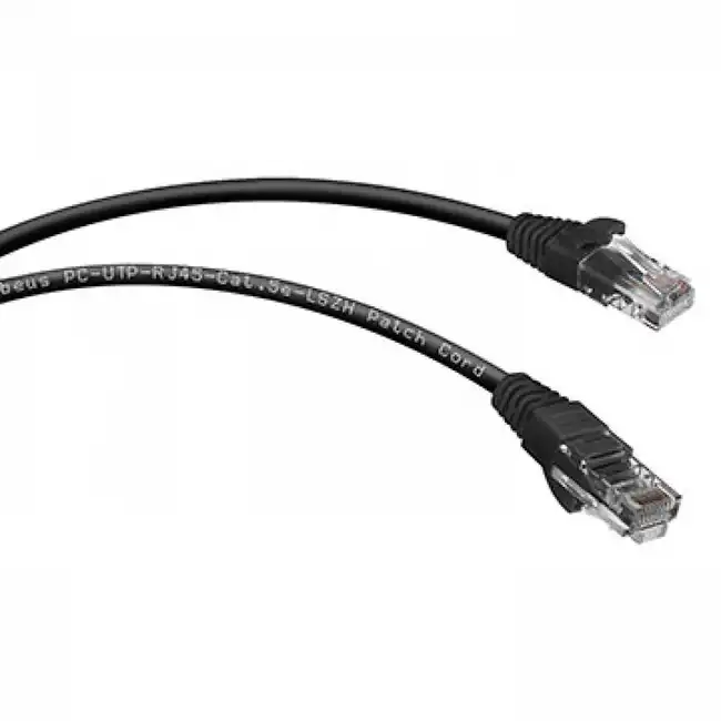 Патч-корд Cabeus PC-UTP-RJ45-Cat.5e-5m-BK-LSZH