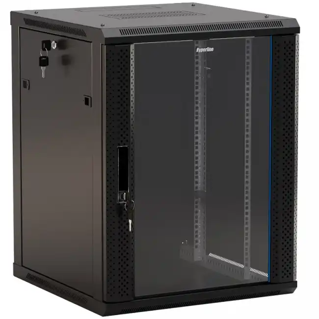 Серверный шкаф Hyperline настенный 19-дюймовый 22U 1086x600х600 мм TWB-2266-GP-RAL9004