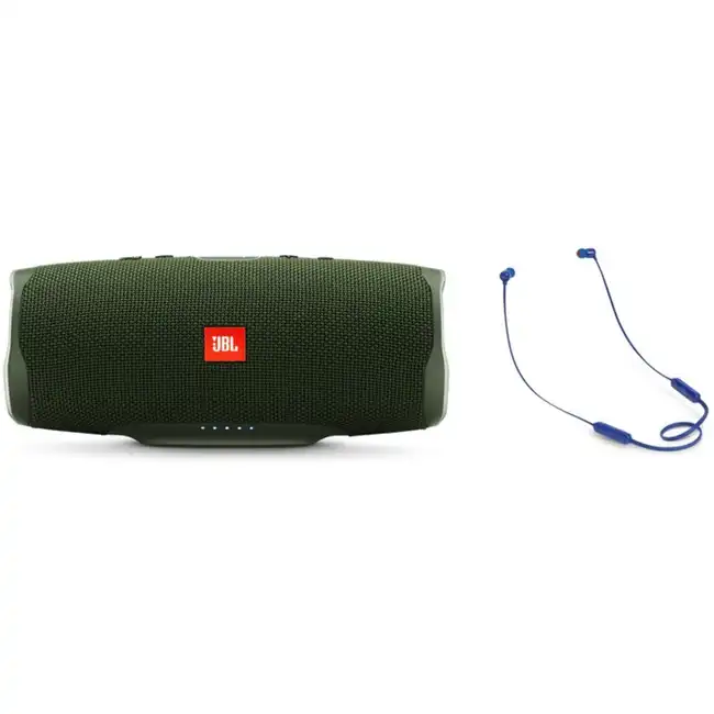 Портативная колонка JBL T110BT CHARGE 4 GREEN JBLCHARGE4GRN+T110BTBLU