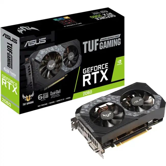 Видеокарта Asus TUF Gaming GeForce RTX 2060 TUF-RTX2060-6G-GAMING (6 ГБ)