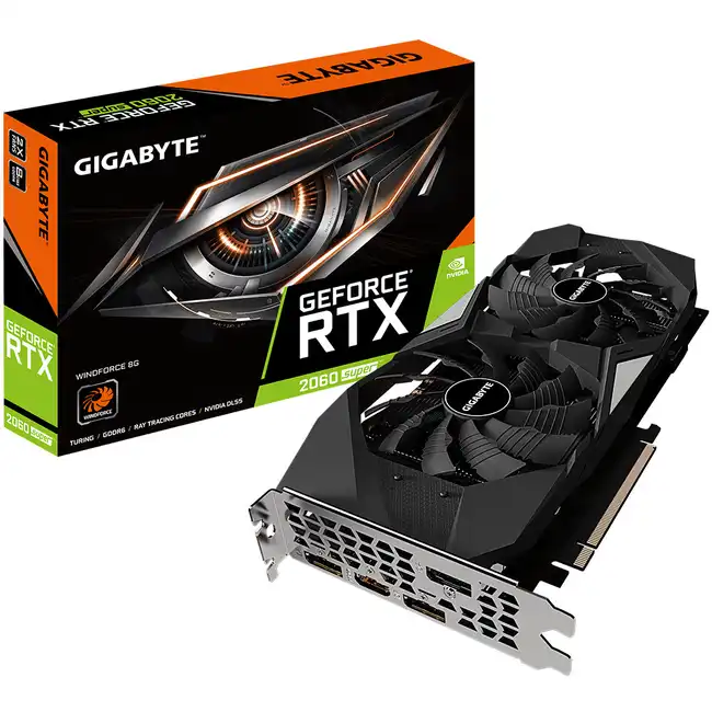 Видеокарта Gigabyte GeForce RTX 2060 SUPER WINDFORCE GV-N206SWF2-8GD (8 ГБ)