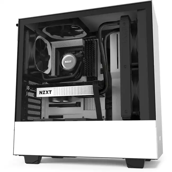 Корпус NZXT H510 White\Black CA-H510B-W1 (Игровые, Midi-Tower)