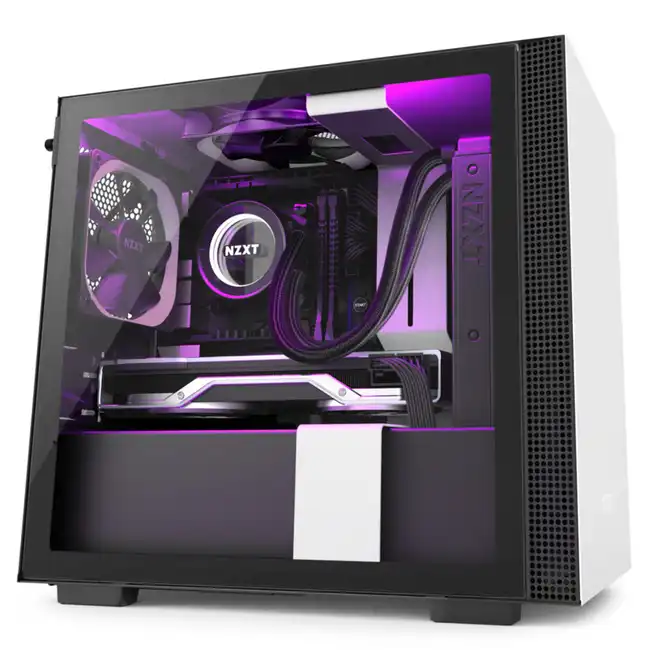 Корпус NZXT H210i Matte White\Black CA-H210I-W1 (Игровые, Mini-Tower)