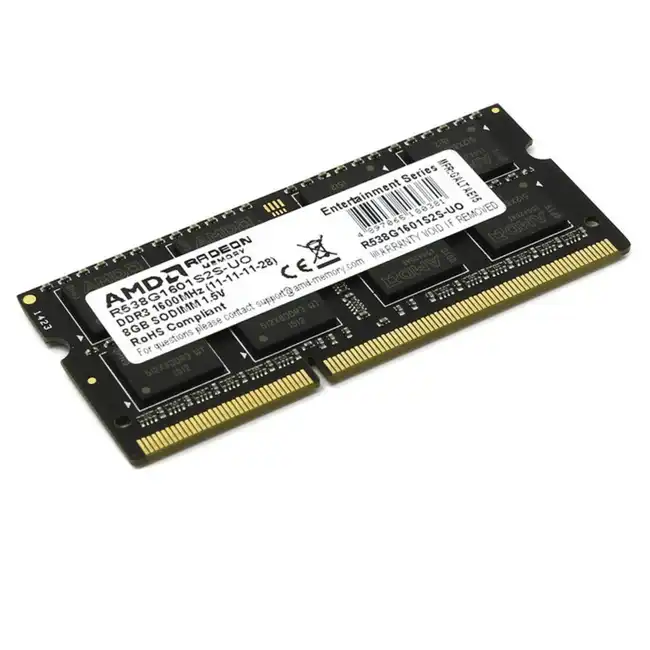 ОЗУ AMD 8GB Radeon™ DDR3 1600 R538G1601S2S-U (DIMM, DDR3, 8 Гб, 1600 МГц)