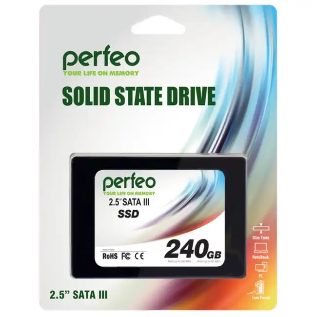 Внутренний жесткий диск PERFEO SSD 240Gb PFSSD240GTLC (SSD (твердотельные), 240 ГБ, 2.5 дюйма, SATA)