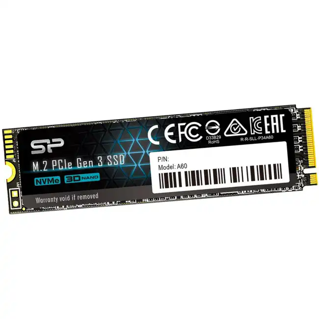 Внутренний жесткий диск Silicon Power A60 SP512GBP34A60M28 (SSD (твердотельные), 512 ГБ, M.2, PCIe)