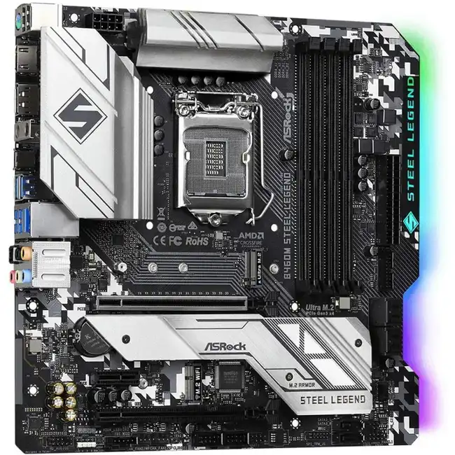 Материнская плата ASRock B460M STEEL LEGEND 33888 (micro-ATX, LGA 1200)