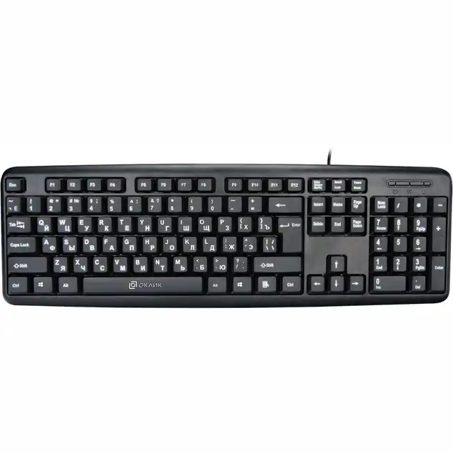 Клавиатура Oklick 180M V2 180M-V2 (Проводная, USB)
