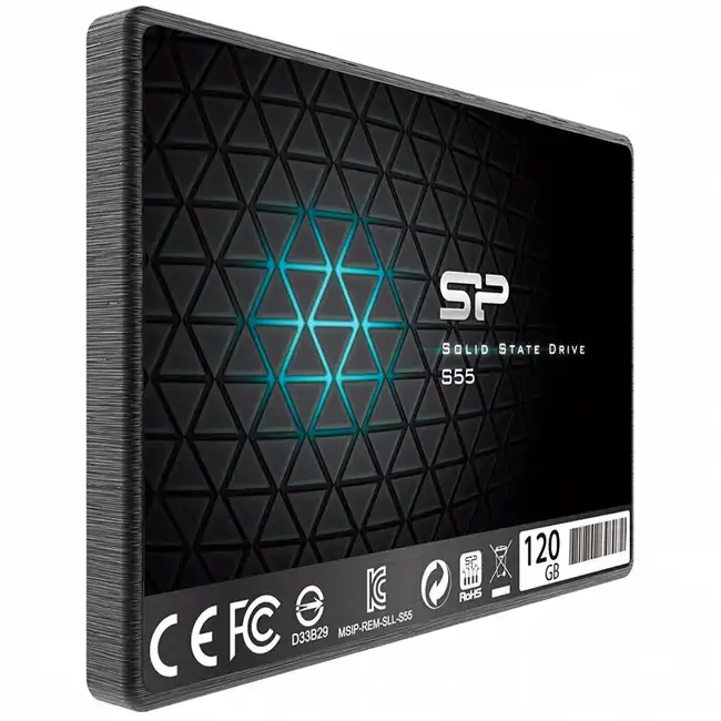 Внутренний жесткий диск Silicon Power S55 SP120GBSS3S55S25 (SSD (твердотельные), 120 ГБ, 2.5 дюйма, SATA)