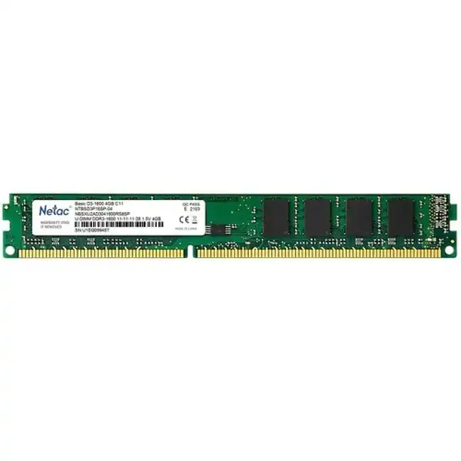 ОЗУ Netac Basic NTBSD3P16SP-04 (DIMM, DDR3, 4 Гб, 1600 МГц)