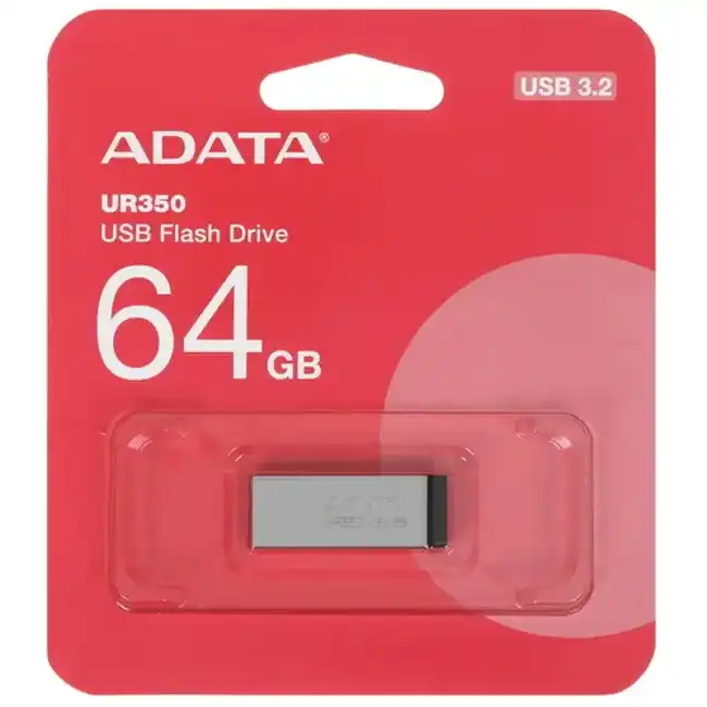USB флешка (Flash) ADATA UR350 UR350-64G-RSR/BK (64 ГБ)