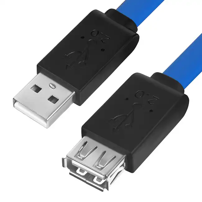 Кабель интерфейсный Greenconnect GCR-UEC2M2-BD-1.0m (USB Type A (output) - USB Type A (input))