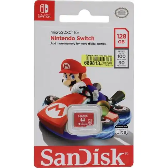 Флеш (Flash) карты SanDisk Nintendo Switch GN3ZN SDSQXAO-128G-GN3ZN