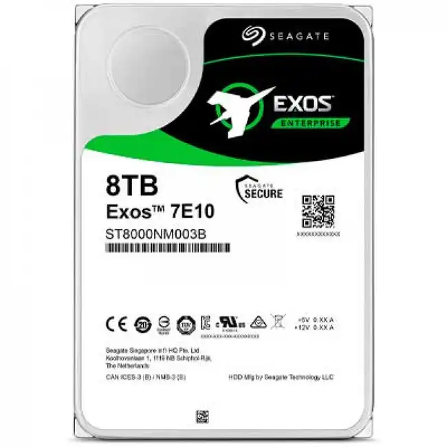 Внутренний жесткий диск Seagate Exos 7E10 ST8000NM003B (HDD (классические), 8 ТБ, 3.5 дюйма, SAS)