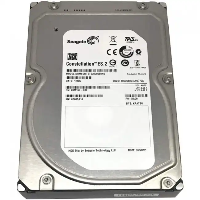 Внутренний жесткий диск Seagate ST33000650NS (HDD (классические), 3 ТБ, 3.5 дюйма, SATA)