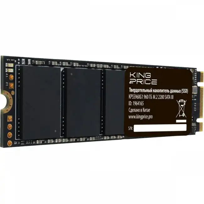 Внутренний жесткий диск KingPrice KPSS960G1 (SSD (твердотельные), 960 ГБ, M.2, SATA)