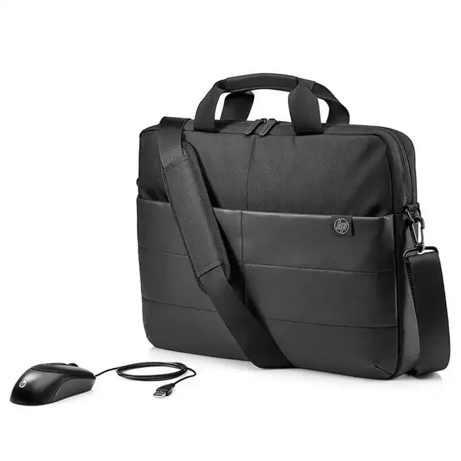 Сумка для ноутбука HP 15.6 Classic Briefcase and Mouse 1FK06AA