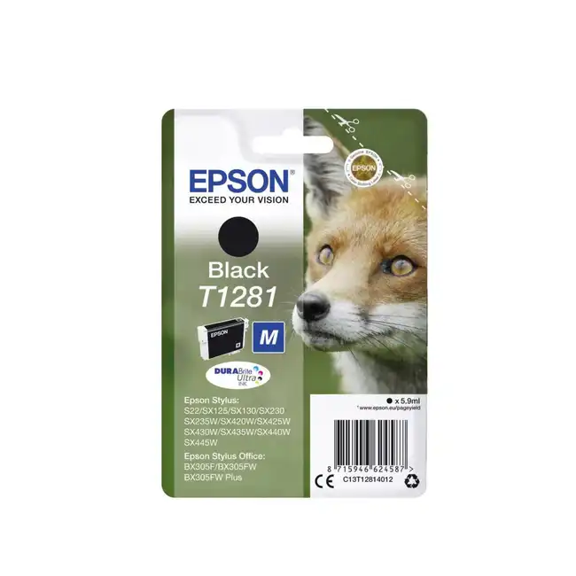 Струйный картридж Epson T1281 Черный C13T12814012