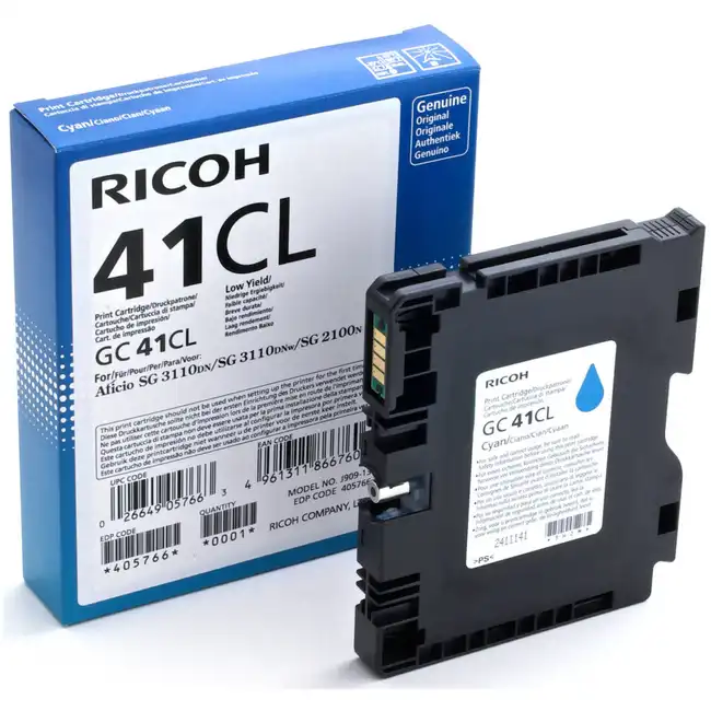 Струйный картридж Ricoh 41CL голубой 405766