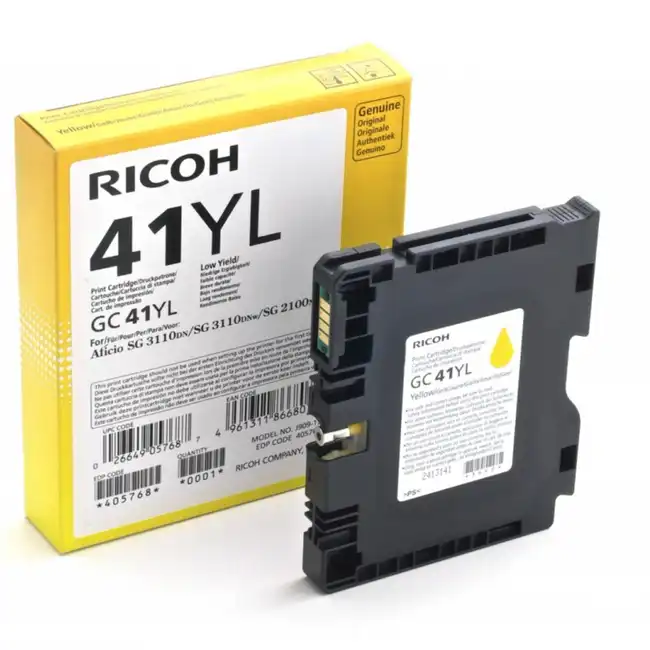 Струйный картридж Ricoh 41YL желтый 405768