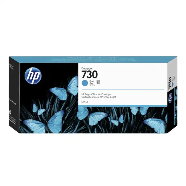 Струйный картридж HP 730 (cyan) 300 мл P2V68A