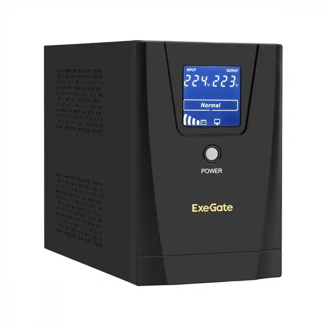 Источник бесперебойного питания ExeGate SpecialPro Smart LLB-1200.LCD.AVR.8C13 EP285493RUS (Линейно-интерактивные, Напольный, 1200 ВА, 750)