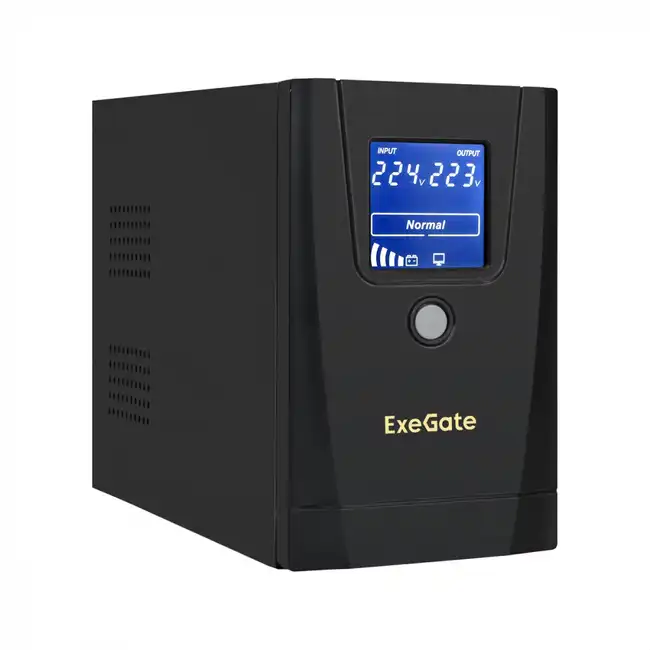 Источник бесперебойного питания ExeGate SpecialPro Smart LLB-1000.LCD.AVR.1SH.2C13 EX292787RUS (Линейно-интерактивные, Напольный, 1000 ВА, 550)