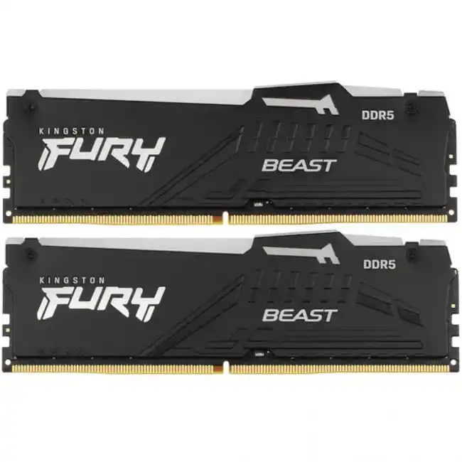 ОЗУ Kingston Fury Beast RGB KF556C36BBEAK2-64 (DIMM, DDR5, 64 Гб (2 х 32 Гб), 5600 МГц)