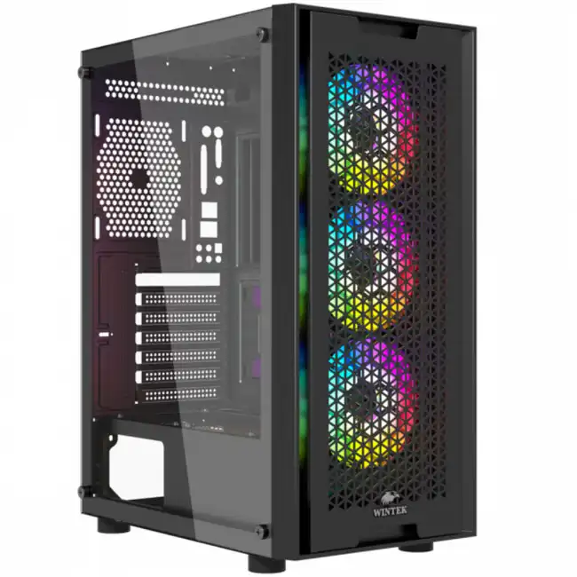 Корпус Wintek Andromeda PRO Black PRO E306M-B TG (Игровые, Midi-Tower)