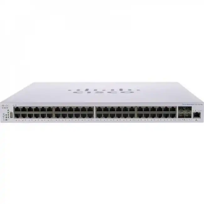 Коммутатор Cisco CBS250-48P-4G-EU (1000 Base-TX (1000 мбит/с), 4 SFP порта)