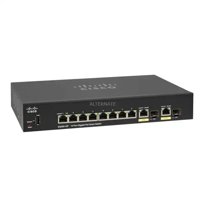 Коммутатор Cisco SF352-08MP-K9-EU (100 Base-TX (100 мбит/с))