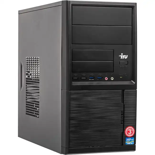 Персональный компьютер iRU Office 313 MT 1175788 (Core i3, 9100F, 3.6, 4 Гб, HDD, Windows 10 Home)