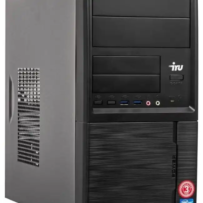 Персональный компьютер iRU Office 315 TWR 1434660 (Core i5, 9400F, 2.9, 8 Гб, DDR4-2666, HDD, Windows 10 Home)