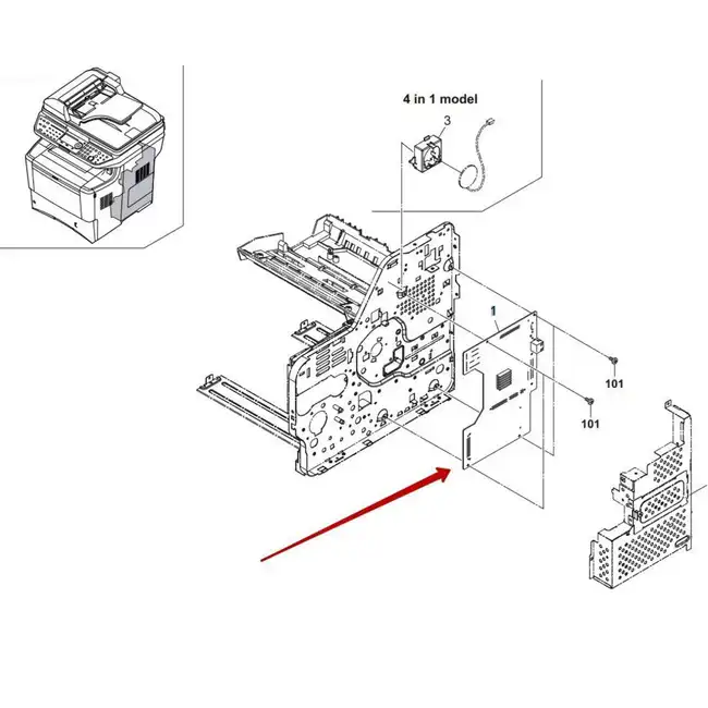 Опция для печатной техники Kyocera 302LX94021 MAIN PWB ASSY E SP (Плата)