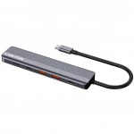 Аксессуар для ПК и Ноутбука Canyon USB-хаб DS-17 6in1 4k USB-C Grey CNS-TDS17 Адаптер