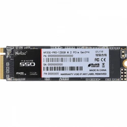 Жесткий диск Netac N930E Pro NT01N930E-128G-E4X SSD (твердотельные), 128 ГБ, M.2